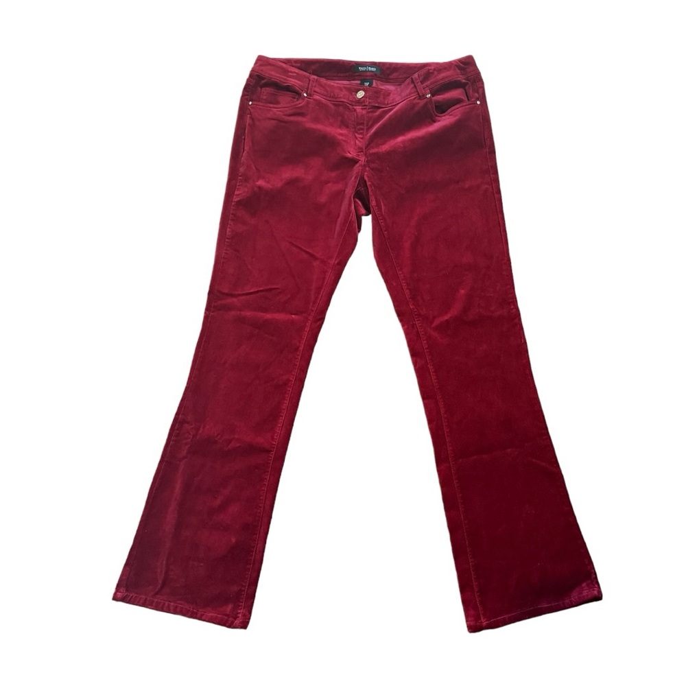 Vampire velvet bootcut pants